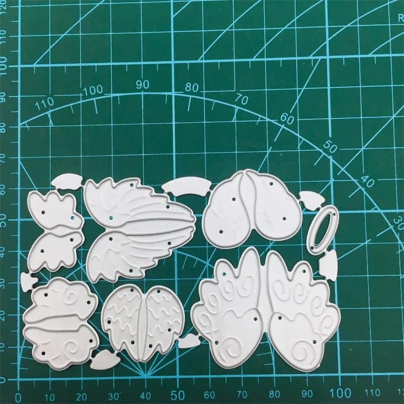 DIY Scrapbooking Artist Angel Wings Metal Cutting Dies Set | 10.3cm x 6.5cm (4.06" x 2.56") thumbnail 3