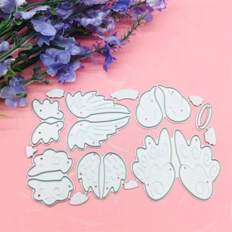 DIY Scrapbooking Artist Angel Wings Metal Cutting Dies Set | 10.3cm x 6.5cm (4.06" x 2.56") thumbnail 10
