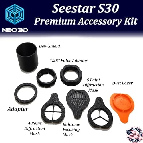 Neo3D Shop Seestar S30/S30 Pro Premium Accessory Kit with Dew Shield & Bahtinov Mask thumbnail 2