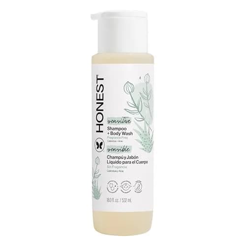 The Honest Company Fragrance-Free Shampoo & Body Wash 532ml (18 fl oz) | Gentle 2-in-1 for Sensitive Skin thumbnail 1