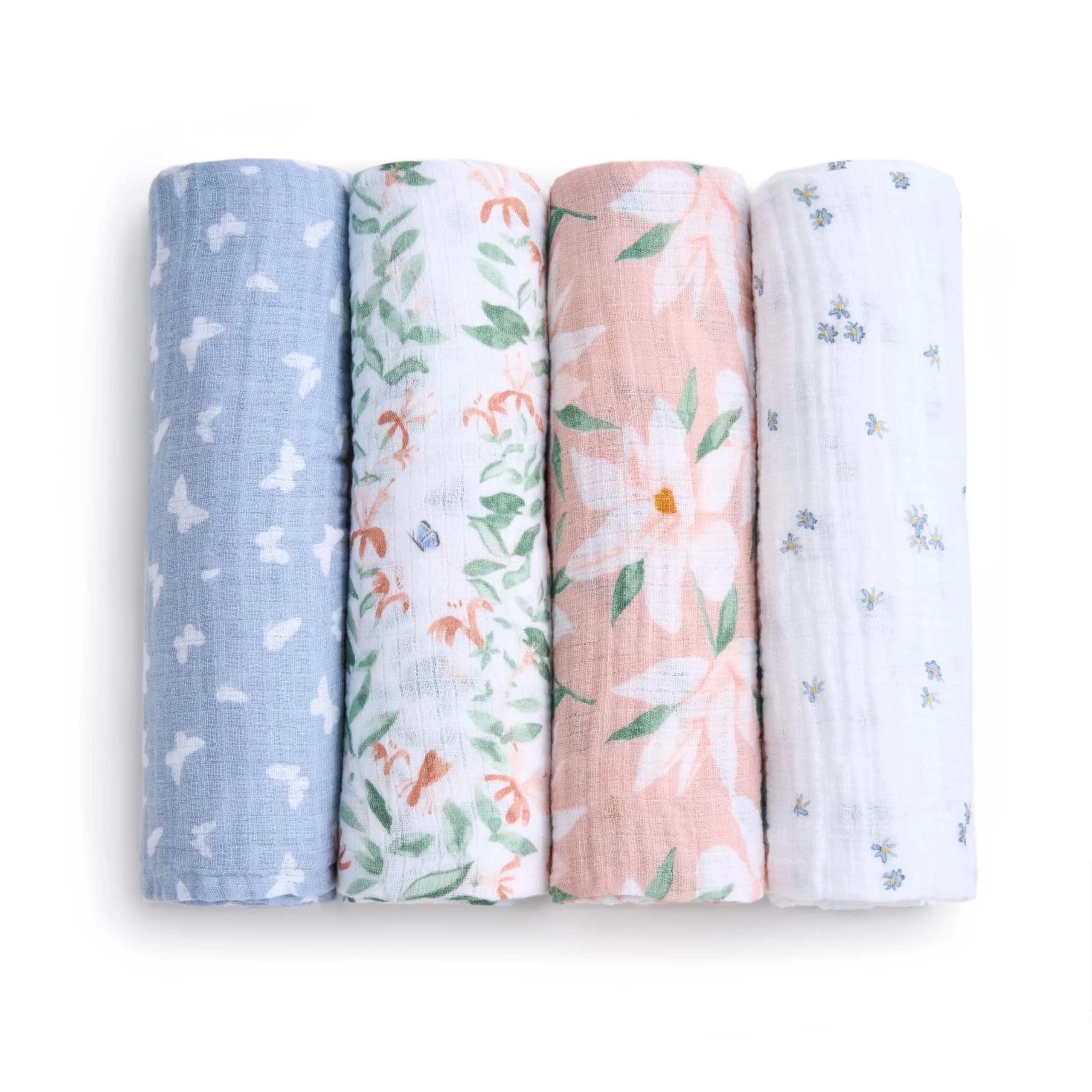 aden + anais Essentials Cotton Muslin Swaddle, 44x44 Inches | Breathable Baby Blanket for Newborns & Infants