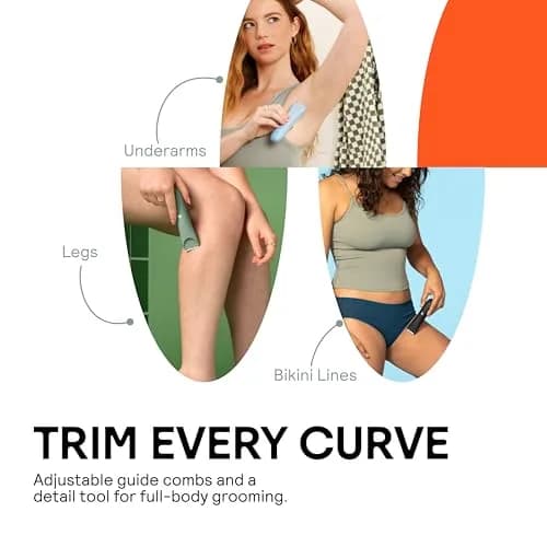 MERIDIAN The Slimmer Trimmer Waterproof Bikini Trimmer for Women Sage | Gentle, Cordless & Travel-Ready thumbnail 3