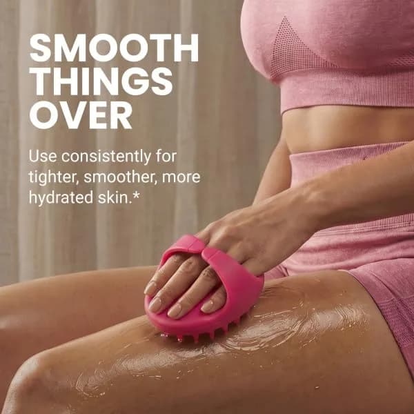 M3 Naturals Anti Cellulite Massage Oil 8 fl oz (237ml) with Silicone Body Brush Kit | Collagen & Stem Cell Infused thumbnail 13
