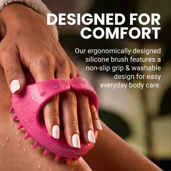 M3 Naturals Anti Cellulite Massage Oil 8 fl oz (237ml) with Silicone Body Brush Kit | Collagen & Stem Cell Infused thumbnail 15
