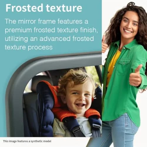 Funbliss 2-Pack Baby Car Mirror | Dual Rear-Facing Infant Monitoring | Shatterproof & Shake-Proof thumbnail 5