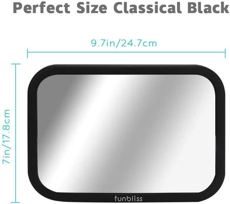 Funbliss 2-Pack Baby Car Mirror | Dual Rear-Facing Infant Monitoring | Shatterproof & Shake-Proof thumbnail 6
