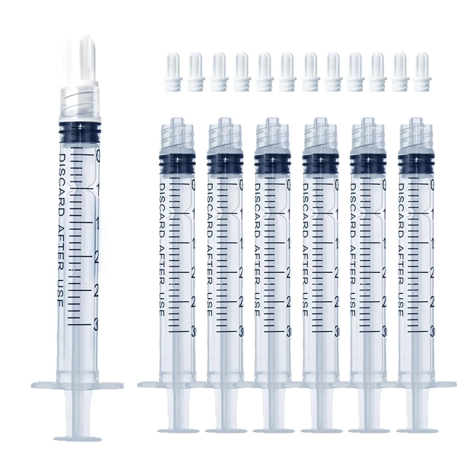 ZWCP 3mL Luer Lock Syringe (No Needle) - Sterile, Individually Wrapped, Pack of 20 | Accurate Liquid Measurement