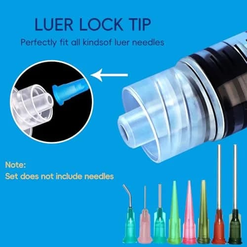 ZWCP 3mL Luer Lock Syringe (No Needle) - Sterile, Individually Wrapped, Pack of 20 | Accurate Liquid Measurement thumbnail 2