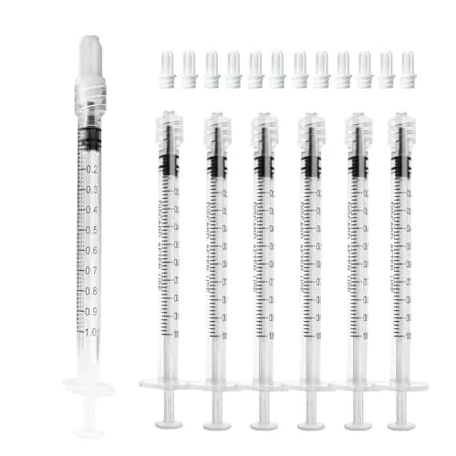 ZWCP 1ml Luer Lock Syringes without Needle - Sterile, Pack of 30 | Individually Wrapped, Leak-Proof Design, Accurate Liquid Measurement thumbnail 1