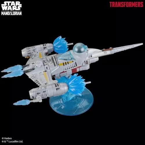 Transformers x Star Wars The Mandalorian N-1 Starfighter Action Figure 18cm (7.5-Inch) | Converts in 37 Steps thumbnail 8