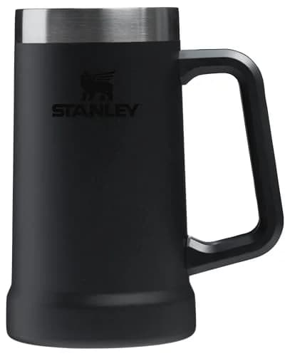 STANLEY Stay-Chill Beer Stein 680 ml (24 oz) | Heavy Duty Big Grip Handle | Insulated Stainless Steel Party Mug | BPA-Free | Black 2.0 thumbnail 1