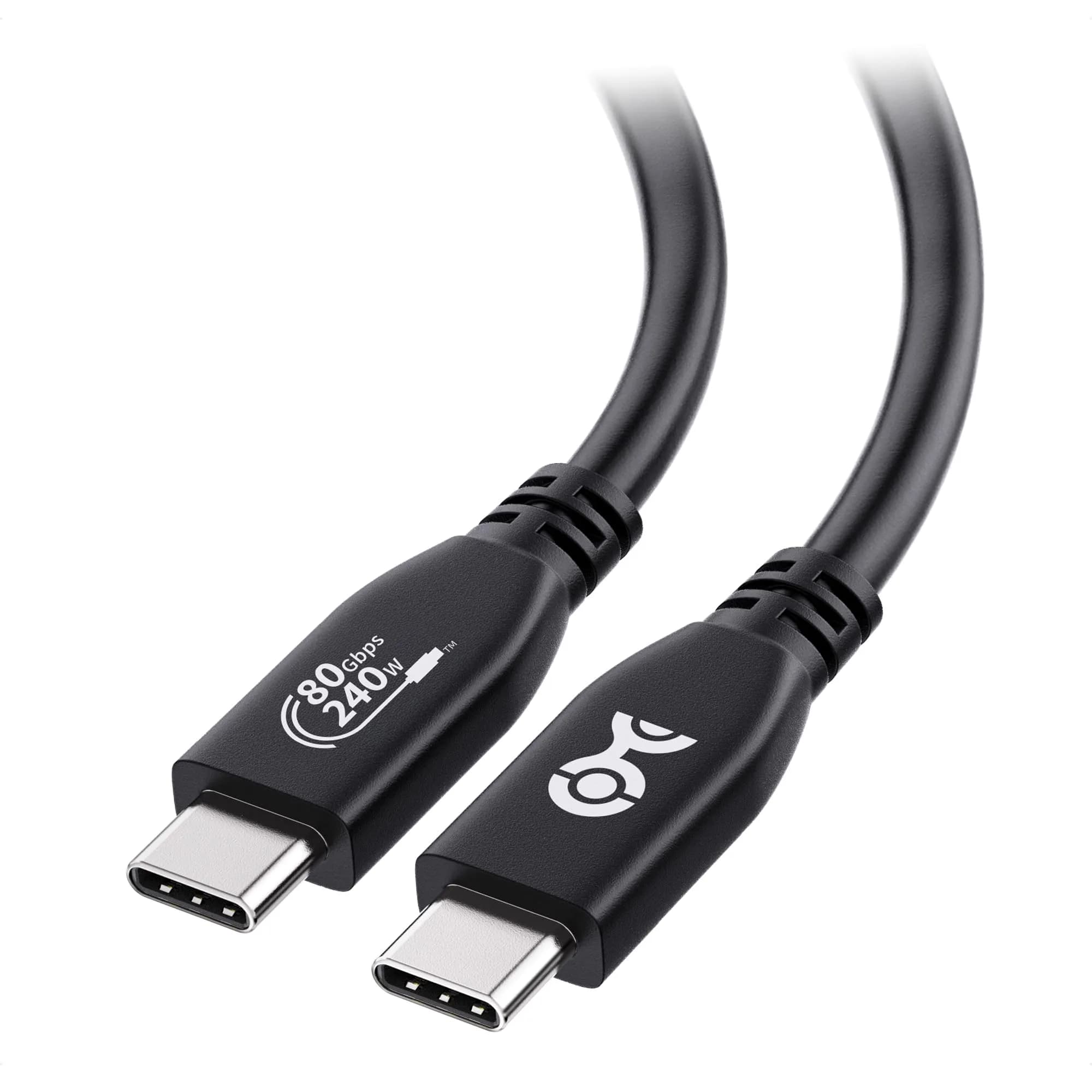 Cable Matters USB4 Cable 4.9ft | 80Gbps Thunderbolt 5/4 Compatible, 8K Video, 240W Power — 4.9 Feet