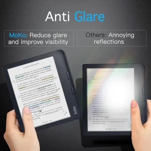 MoKo Anti-Glare Screen Protector for Kobo Libra Colour 7 Inch 2024 / Libra 2 E-Reader 7" 2021 | 3 Pack Matte PET Film thumbnail 2