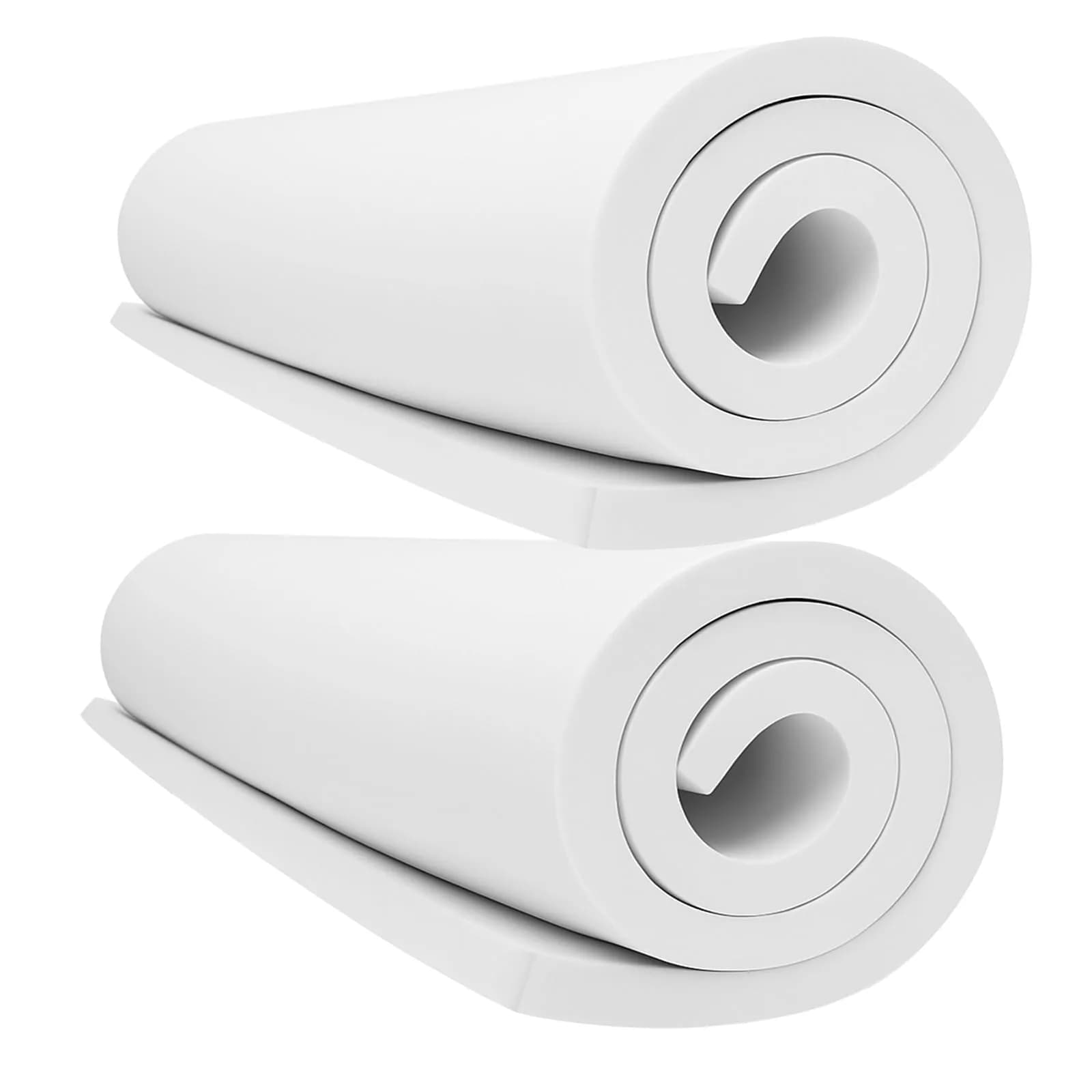 MEARCOOH White EVA Foam Sheets Roll 10mm Thick (99cm x 35.5cm) | Premium Craft Foam for Cosplay & Costumes — 2PCS:White