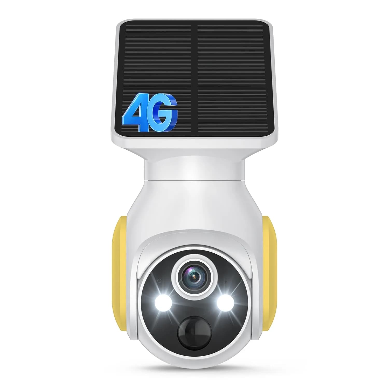 FameVibe 1080p Solar Security Camera with 5200mAh Battery & Solar Panel | AI Human Detection, 2-Way Audio, Color Night Vision, 355° Pan & 90° Tilt - main product image