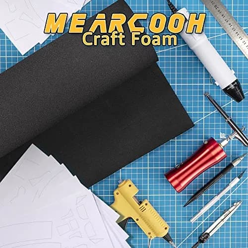 MEARCOOH 2mm Thick Black EVA Foam Sheets Roll (3-Pack, 13.5" x 49") | Premium Craft Foam for Cosplay thumbnail 4