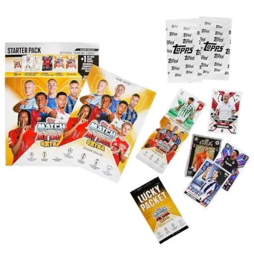 Topps Match Attax Extra Champions League Cards Starter Pack Album 29 Cards + 3 LE | Collectible Soccer Cards thumbnail 1
