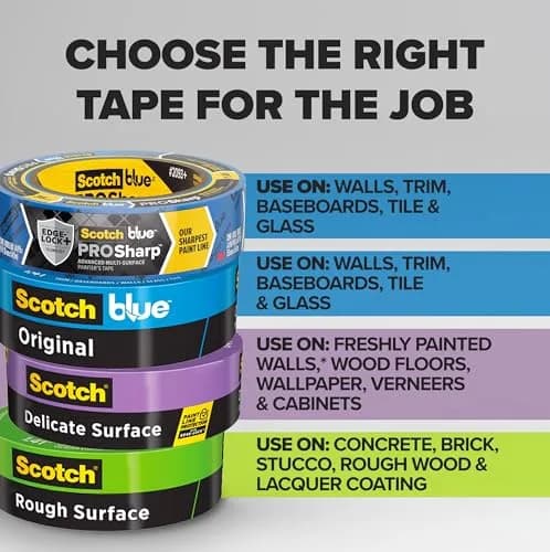 ScotchBlue PROSharp Painter's Tape 0.94 in x 60 yd | Sharp Lines, 21-Day Removal, Indoor & Outdoor Use thumbnail 9