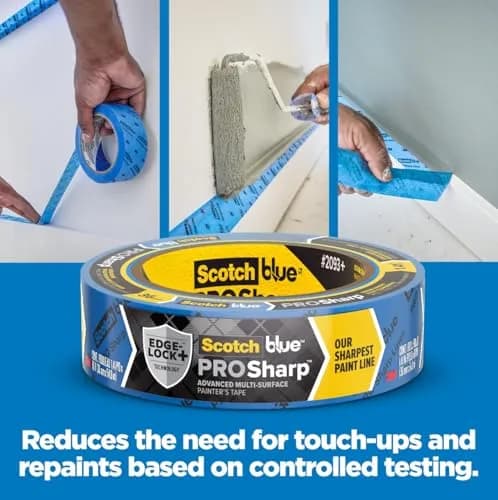 ScotchBlue PROSharp Painter's Tape 0.94 in x 60 yd | Sharp Lines, 21-Day Removal, Indoor & Outdoor Use thumbnail 4