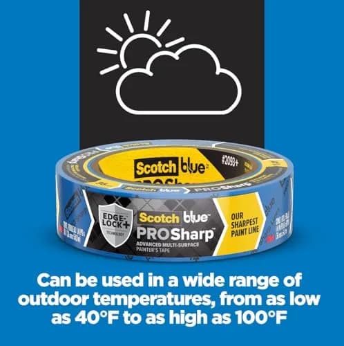 ScotchBlue PROSharp Painter's Tape 0.94 in x 60 yd | Sharp Paint Lines, Indoor & Outdoor Use thumbnail 6