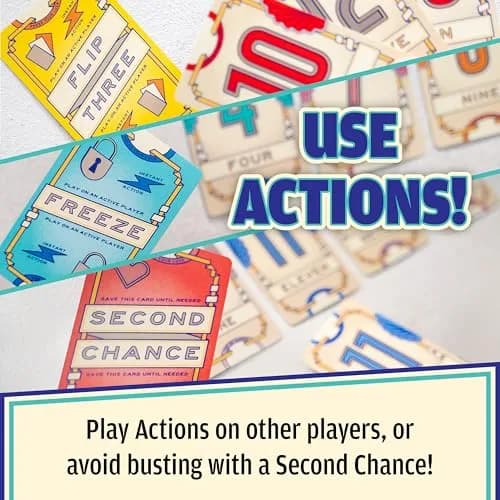 USAOPOLY Flip 7 Card Game, The Ultimate Blend of Press Your Luck Strategy | Ages 8+ | 94 Cards thumbnail 3
