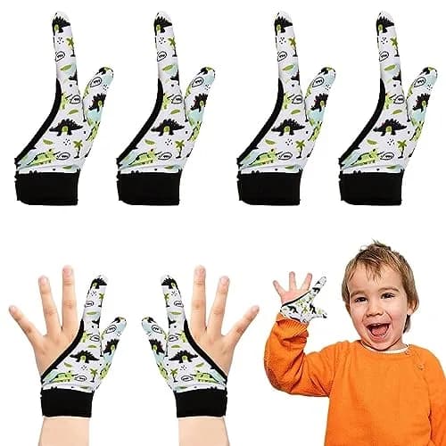 Yxmeiguo Thumb Sucking Guard Gloves for Kids 5-12 | Anti Nail Biting Finger Protector thumbnail 1