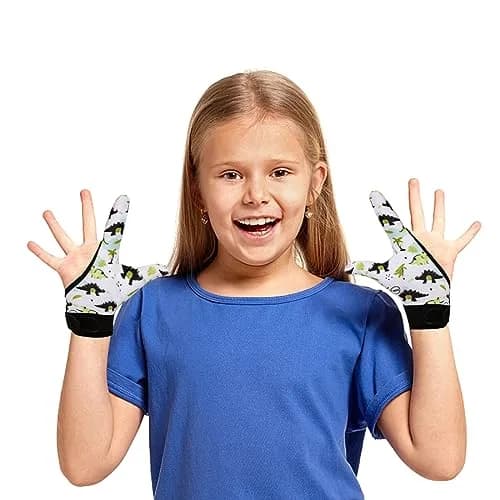 Yxmeiguo Thumb Sucking Guard Gloves for Kids 5-12 | Anti Nail Biting Finger Protector thumbnail 7