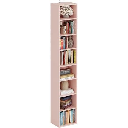 IRONCK Tall Narrow Bookshelf 8 Tiers | Compact Corner Floor Standing Storage 71 in Tall thumbnail 1
