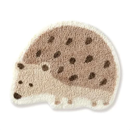 Molesun Hedgehog Bath Mat 20x28 inches | Soft Absorbent Microfiber Bath Rug with Non-Slip TPR Backing thumbnail 1