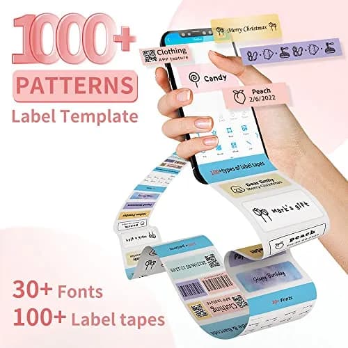 Phomemo D30 Portable Thermal Label Printer 160g (0.35 LB) | Bluetooth 4.0 Mini Machine thumbnail 5