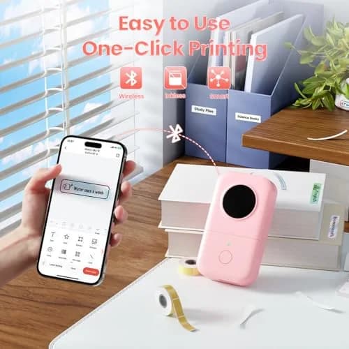 Phomemo D30 Portable Thermal Label Printer 160g (0.35 LB) | Bluetooth 4.0 Mini Machine thumbnail 3