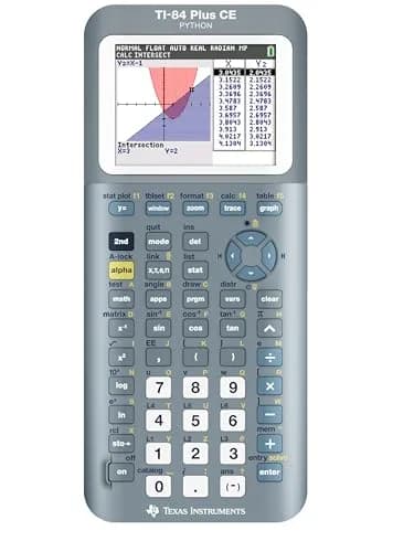 Texas Instruments TI-84 Plus CE Graphing Calculator Fractal Frost | 2.8-inch Color Display, Rechargeable Battery thumbnail 1