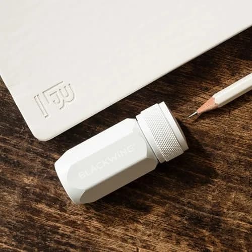 Blackwing One-Step Long Point Pencil Sharpener White | German Steel Blade, Machined Aluminum Body thumbnail 5