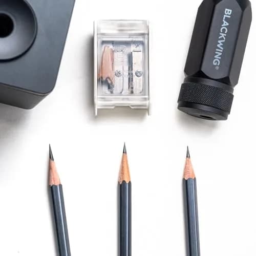 Blackwing One-Step Long Point Pencil Sharpener White | German Steel Blade, Machined Aluminum Body thumbnail 6
