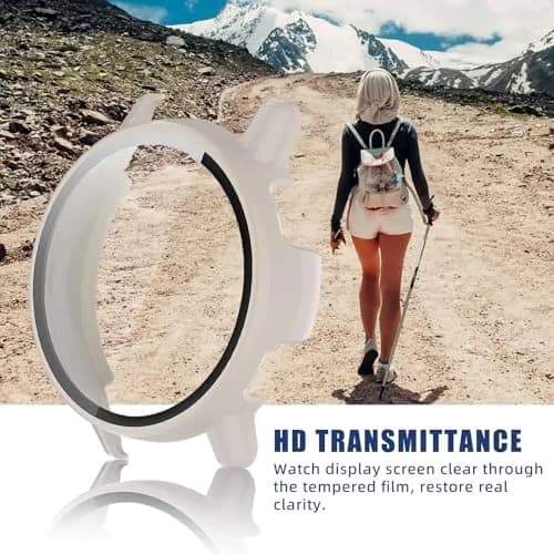 Kimiyaki Full Coverage Case with Tempered Glass for Garmin vivoactive 5 | Beige thumbnail 8