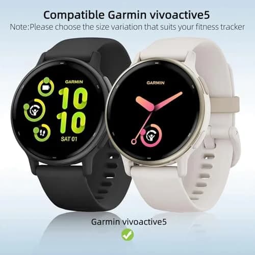 Kimiyaki Full Coverage Case with Tempered Glass for Garmin vivoactive 5 | Beige thumbnail 2