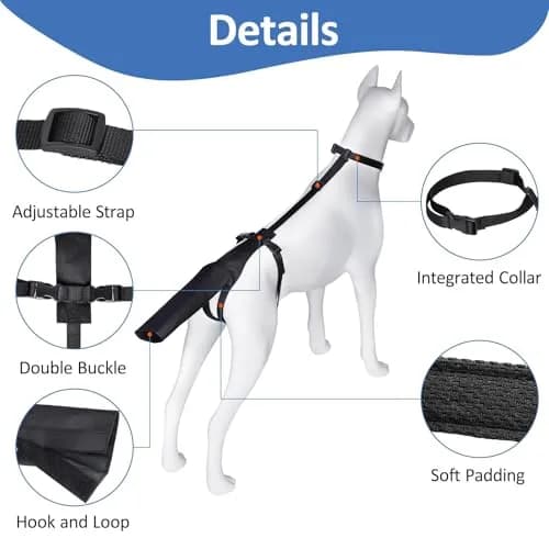 BARKLESS Dog Tail Protector Size L | Wound Cover for Medium & Large Dogs, Breathable & Adjustable thumbnail 2