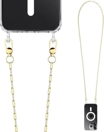 UnnFiko Crossbody Phone Lanyard for iPhone 16 Pro Max | Shockproof Magnetic Case with Strap thumbnail 4