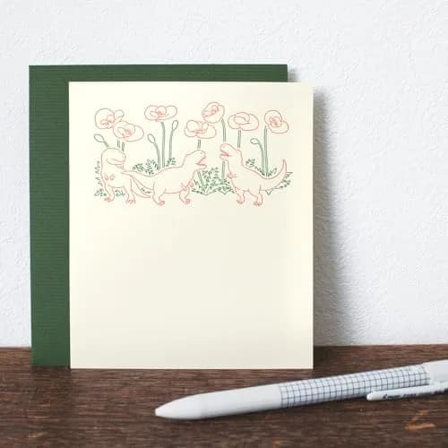 エルコミューン LTS-107 Petit et Grand Gorilla Letter Set | Unique Typography Texture, 6 Sheets & Envelopes, 5.0 x 5.6 inches thumbnail 5