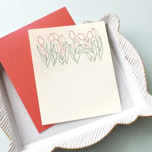 エルコミューン LTS-107 Petit et Grand Gorilla Letter Set | Unique Typography Texture, 6 Sheets & Envelopes, 5.0 x 5.6 inches thumbnail 6