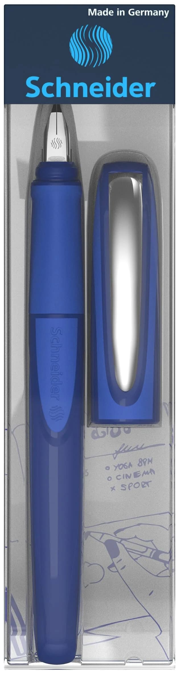Schneider Ray Left-Handed Fountain Pen M+ Line Size, 14cm (5.5in) | German Precision Writing thumbnail 4