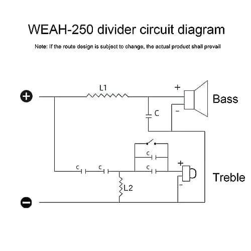DriSentri 2-Way Speaker Crossover 250W 4-12 Ohm | Adjustable 2750/2800 Hz thumbnail 5