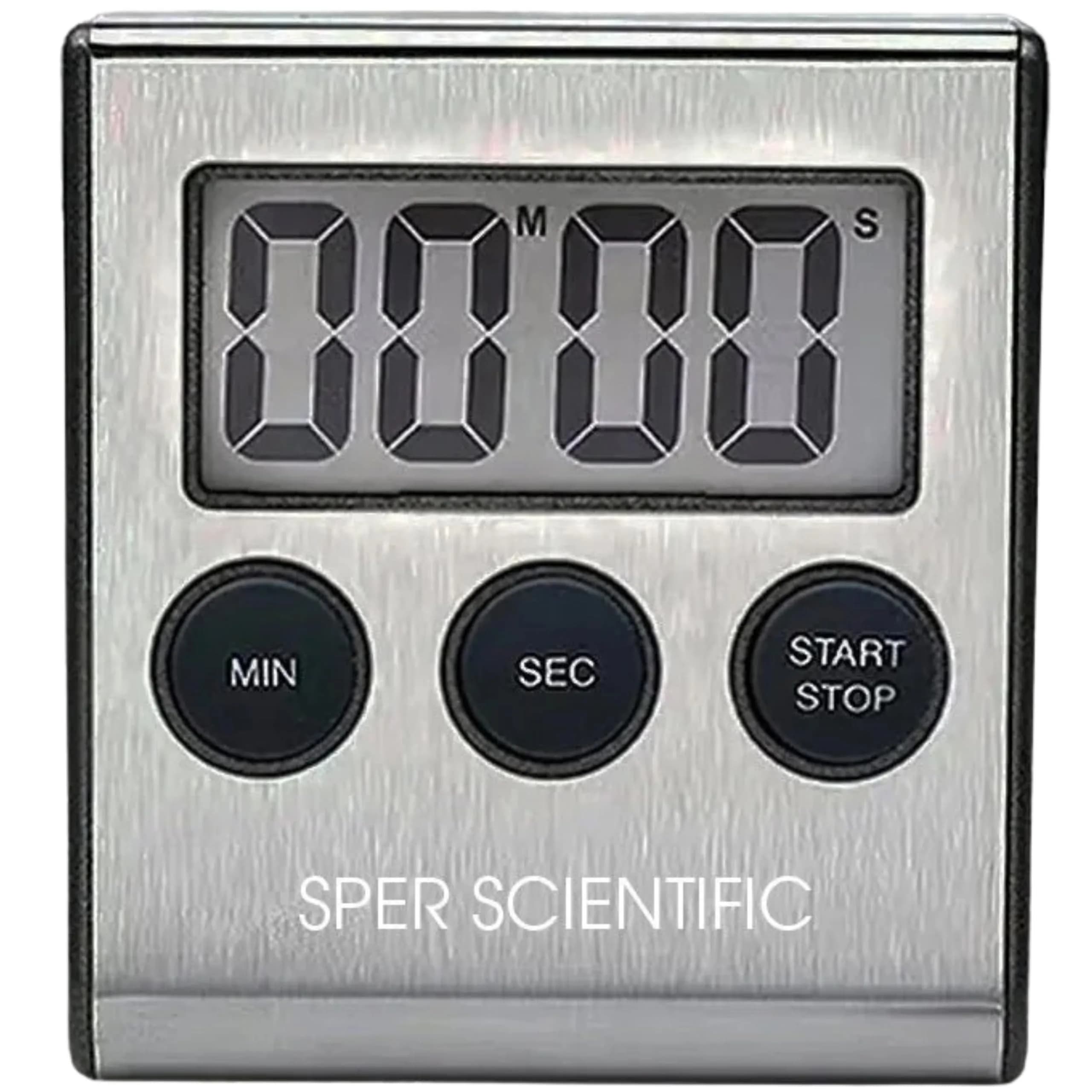 Sper Scientific 2 Channel Digital Lab Kitchen Timer 8.89cm (3.5in) | Dual Countdown Timer with Large Display & Loud Alarm — 810028a