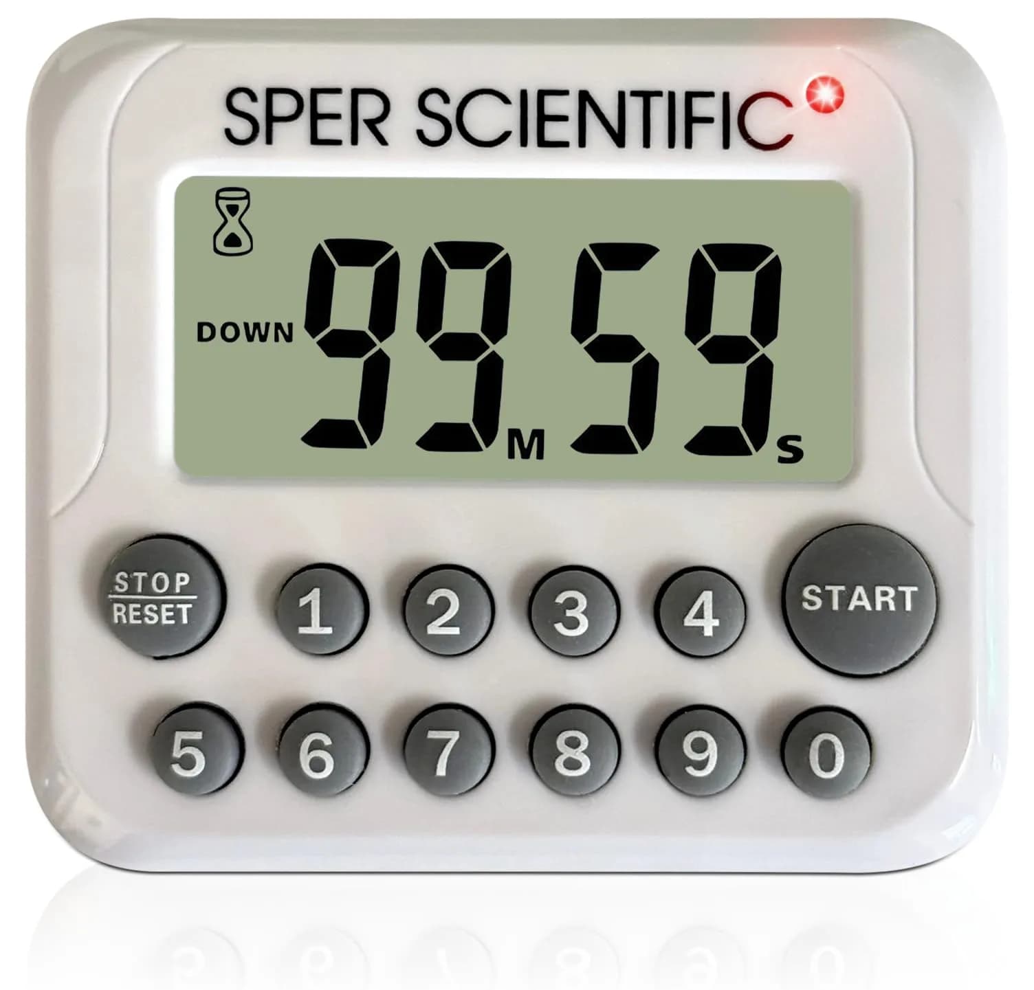 Sper Scientific Digital Count Up/Down Timer 810003 with Large Display & Loud Alarm | 99-Minute Countdown Timer for Labs, Cooking, Workouts, Classroom - main product image