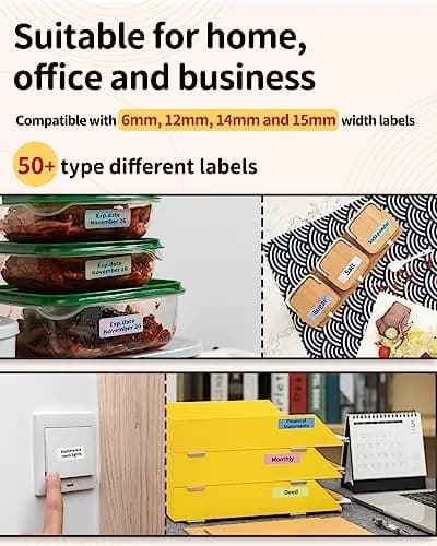 Phomemo D30 Portable Thermal Label Printer, Handheld Bluetooth Mini Label Maker with 3 Tapes | 203dpi Resolution thumbnail 9