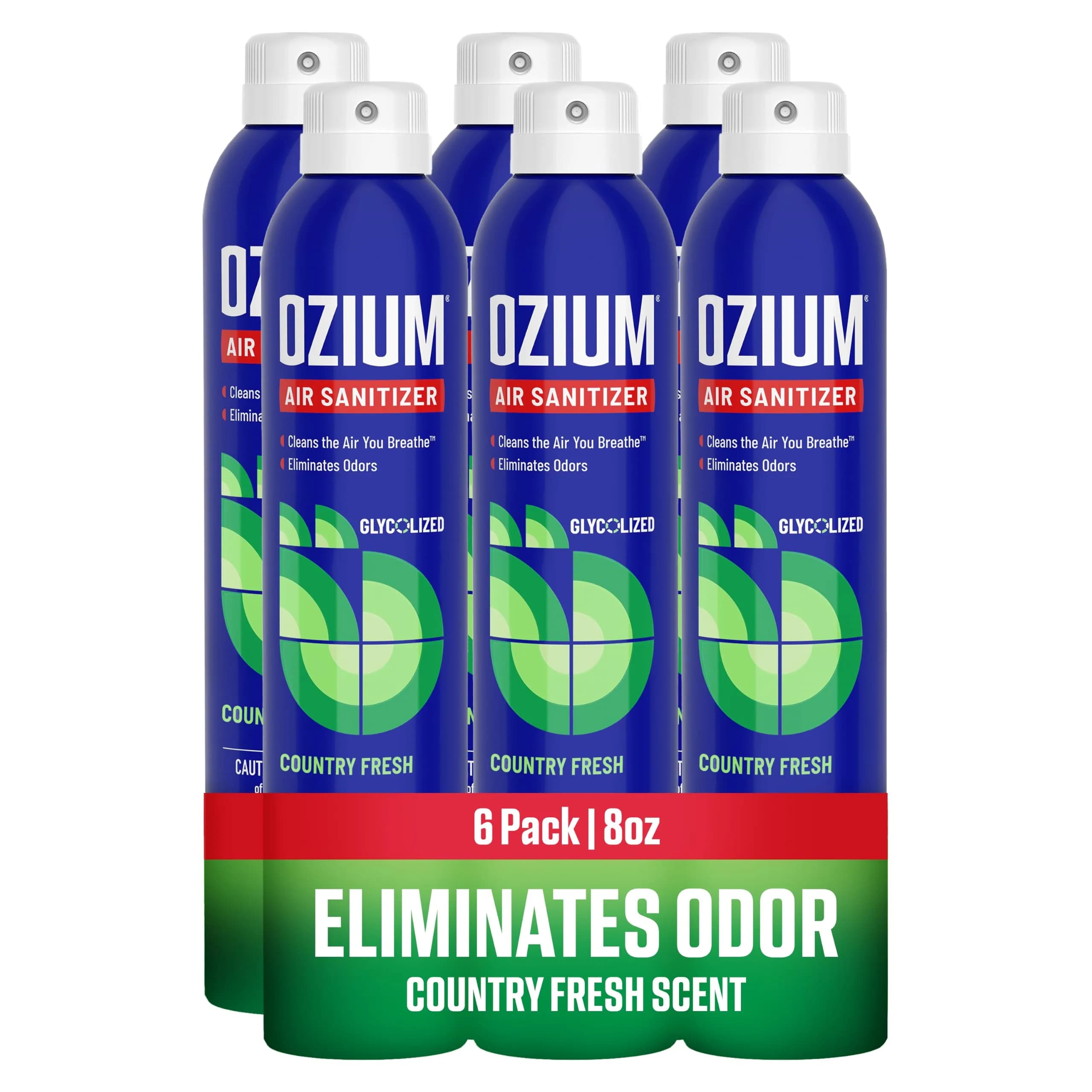 Ozium Air Sanitizer Spray Country Fresh 8 oz (237 ml) | Eliminates Odors & Sanitizes Air