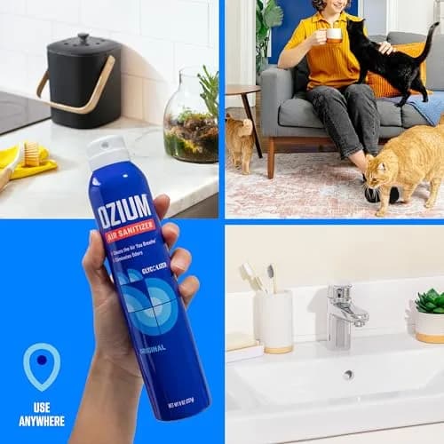 Ozium Air Sanitizer Spray Country Fresh 8 oz (237 ml) | Eliminates Odors & Sanitizes Air thumbnail 4