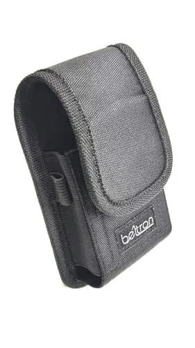 BELTRON Vertical Nylon Case for CAT S22 Flip Phone & Sonim XP3 Plus, Heavy Duty Belt Loop & Metal Clip, Black thumbnail 1