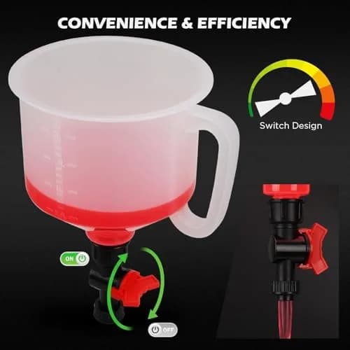 SEDY 22-Piece No-Spill Coolant Filling Funnel Kit and Siphon Hose Pump | Spill-Proof Automotive Fluid Transfer Tool thumbnail 7