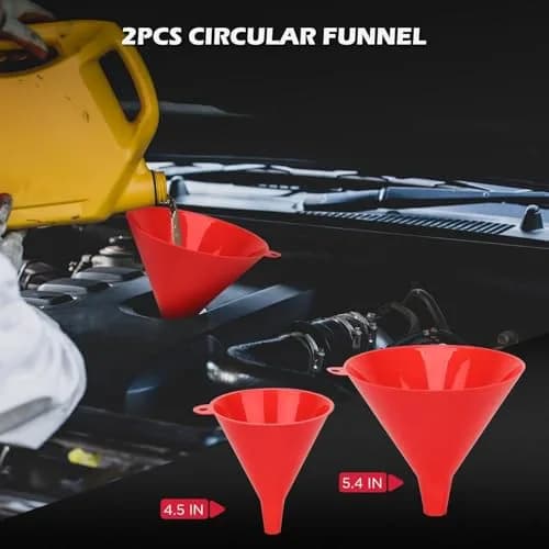 SEDY 22-Piece No-Spill Coolant Filling Funnel Kit and Siphon Hose Pump | Spill-Proof Automotive Fluid Transfer Tool thumbnail 8